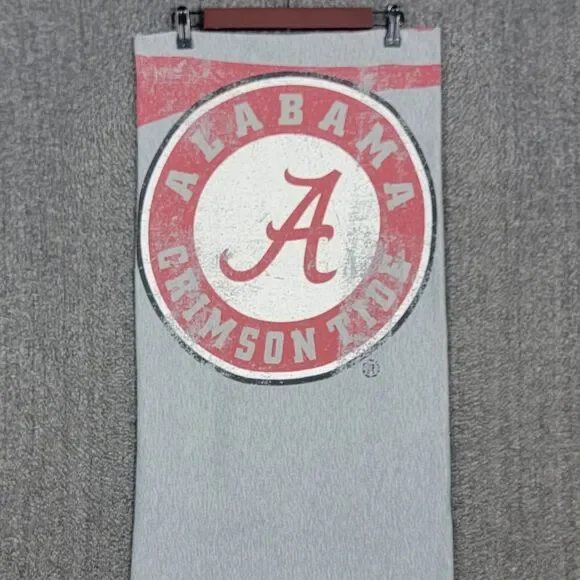 University of Alabama Crimson Tide Throw Blanket Gray & Red NCAA 62