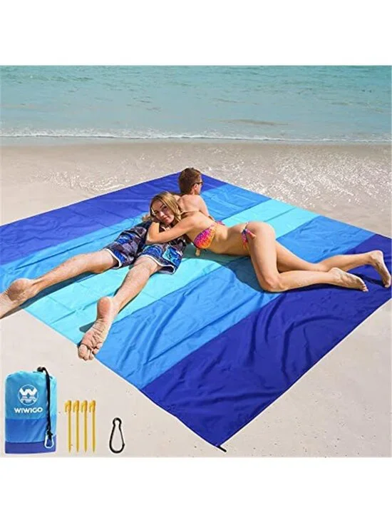 Waterproof Beach Blanket Sandproof Picnic Mat Camping Hiking Travel Blanket