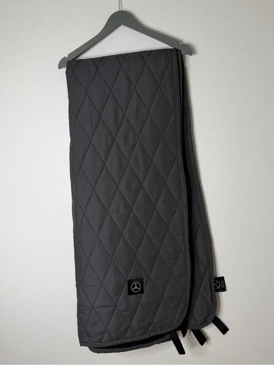 Mercedes Benz Gray and Black Quilted Blanket / Seat cover - NWOT