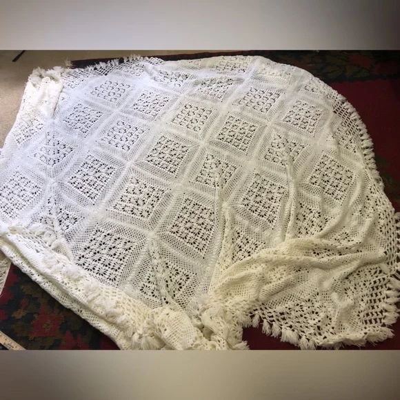 100x70” Handmade‎ Granny knitted crochet blanket