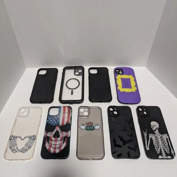 iPhone 14 Plus Phone Cases Bundle Skull‎ Bat Friends