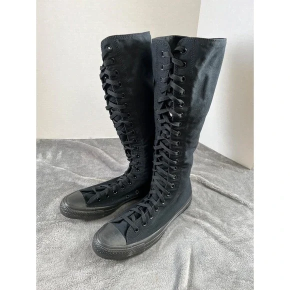 Converse Chuck Taylor All Star XX Hi Boots Mens 11 Womens 13 All Black New