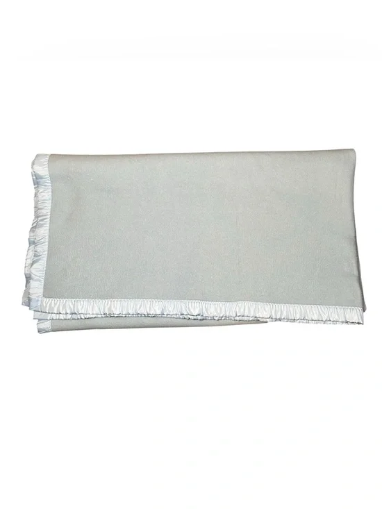 Early's Of Whitney Blue Acrylic Blanket Soft Satin Trim 90x83