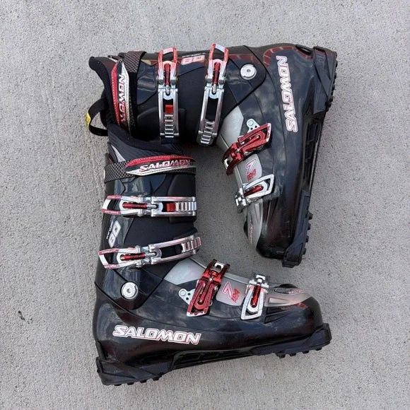 Salomon Ski Boots Energyzer 80 Men's Size 29 Red Black Used