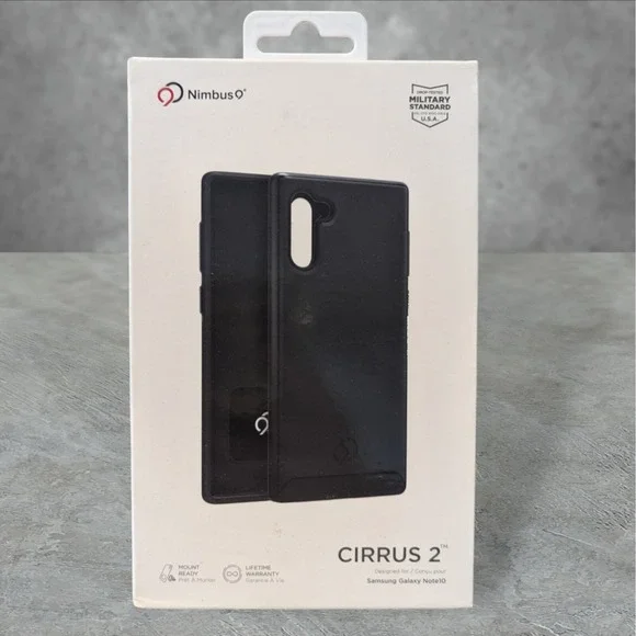 W2. Nimbus9 Cirrus 2‎ Case Samsung Galaxy Note10 - In Gunmetal Gray/ Black, Qi