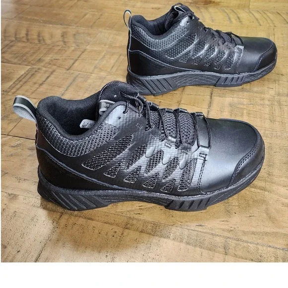 Reebok Floatride Energy Tactical Mid Cut Boots Black Mens 9W RB4350 Soft Toe EH‎
