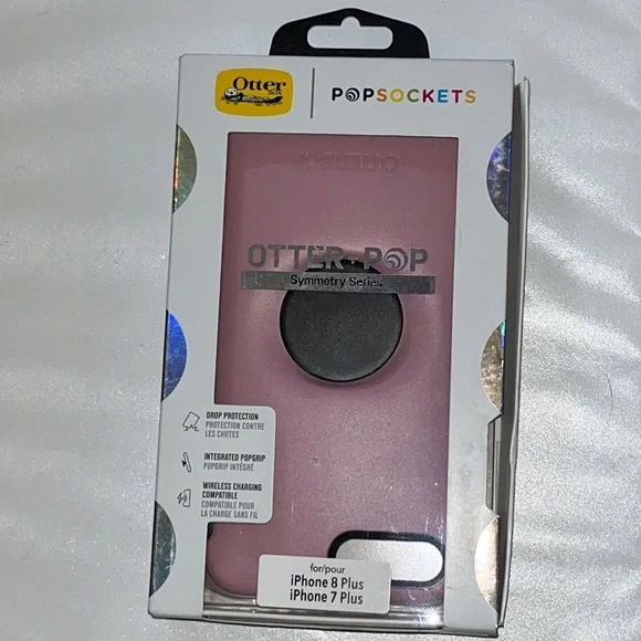 OTTERBOX‎ iPhone 8 Plus 7 Plus Symmetry Otter + Pop PopSockets Case Cover