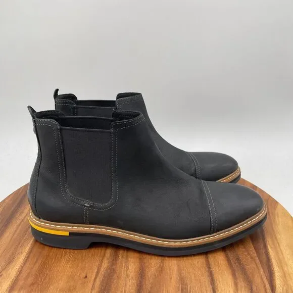 Cole Haan York Grand 360 Boots Mens Size 10 M Black Leather Chelsea Ankle Shoes