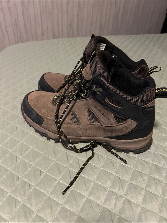 Eddie Bauer Brown and Black Waterproof Hiking Boots