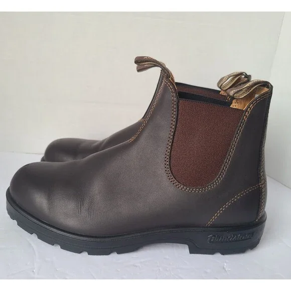 Blundstone Brown Leather Chelsea Work Boots SPS Xtra Men’s Size 9 Oil Resistant