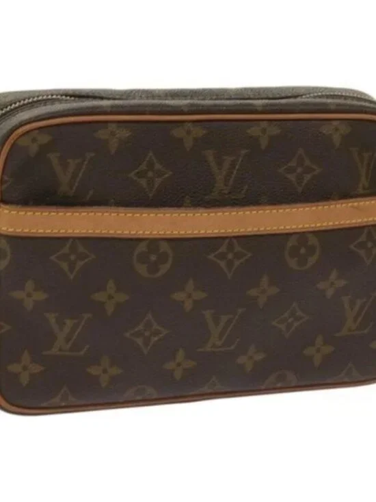 LOUIS VUITTON Monogram Compiegne 23 Clutch Bag M51847 LV Auth am5781