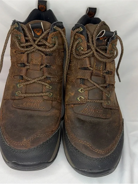Ariat Brown Leather Lace-Up Work Boots