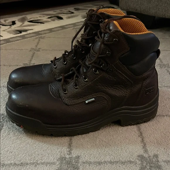 Timberland PRO Titan Dark Brown Leather Boots