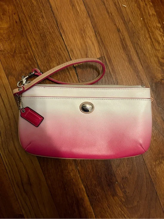 Coach Pink Ombre Wristlet