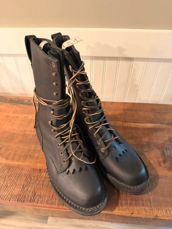 JK Boots – Spokane Builder Pro – Black Leather – Size 7.5 EE