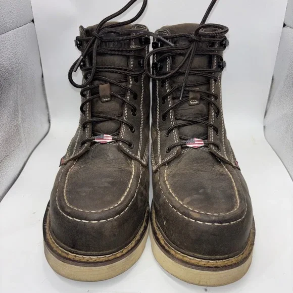 Brunt Marin Welted USA Comp Toe Waterproof Work Boots Mens 11 M Brown BRF50004