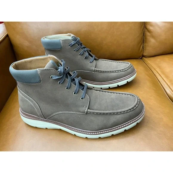Dockers Rowan Boots Mens 11M Dark Tan Moc Toe Lace Up 90-44152