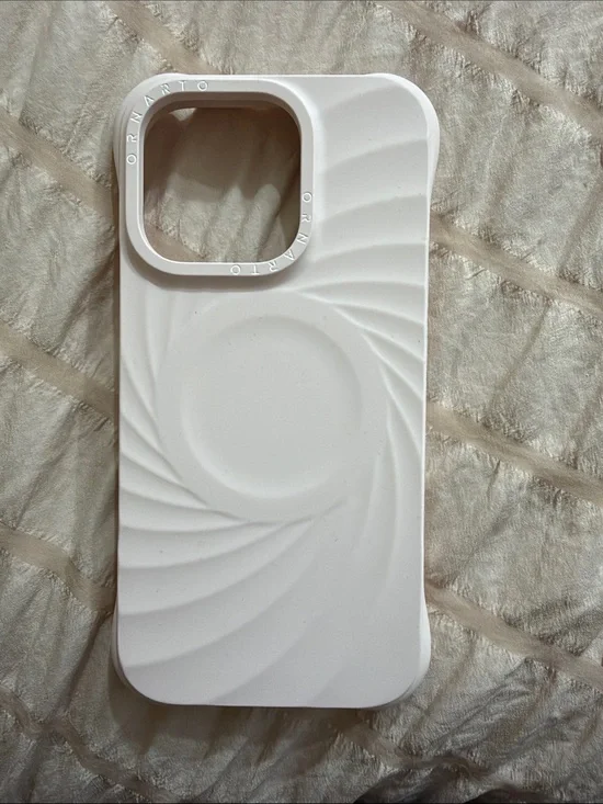 White Silicone Phone Case with Camera Ring