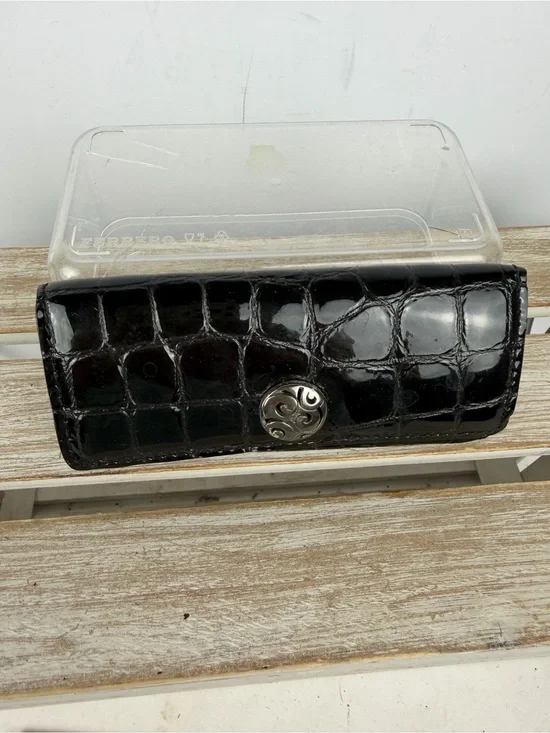 Brighton black crocodile embossed lipstick case or small accessory holder.