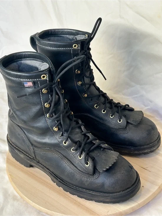 Danner Men's Super Rain Forest 8”Black Leather Work Boot US 11.5