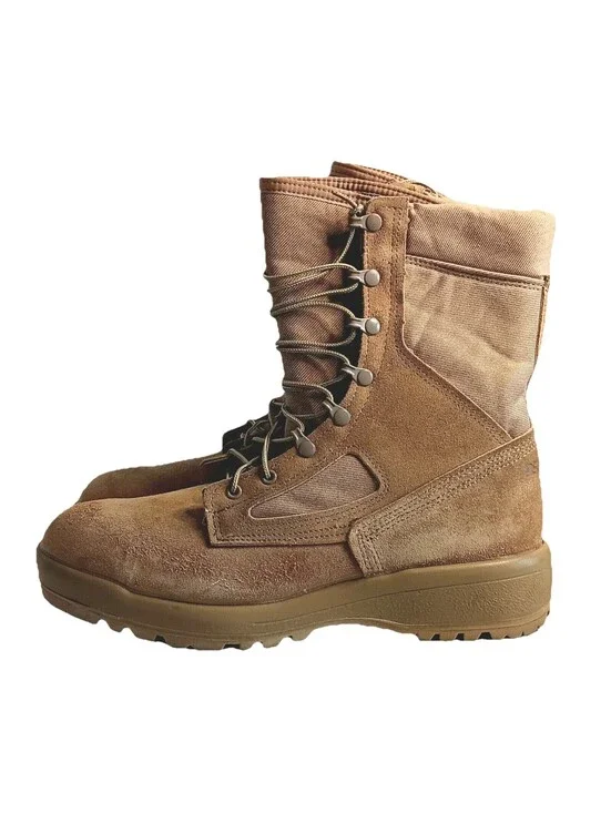 Belleville 390 DES Hot Weather Combat Boots Desert Tan 12R US Army Compliant EUC