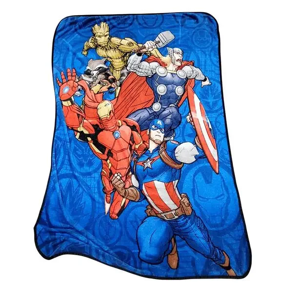 Marvel Avenger Fleece Blanket Iron Man Captain America 63