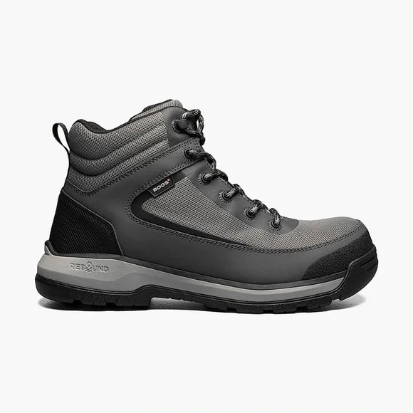 Bogs Shale Mid CT ESD Men's Work Boots, Gray Multi, 11D(M)