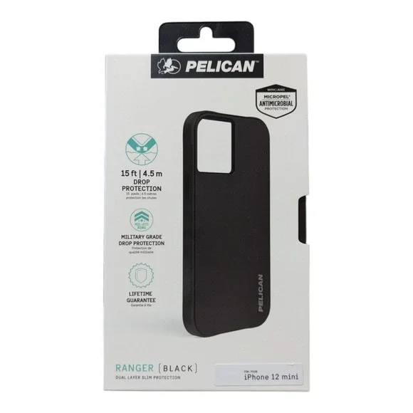 i7.‎ Pelican Ranger Black Series Case for Apple iPhone 12 mini - Black