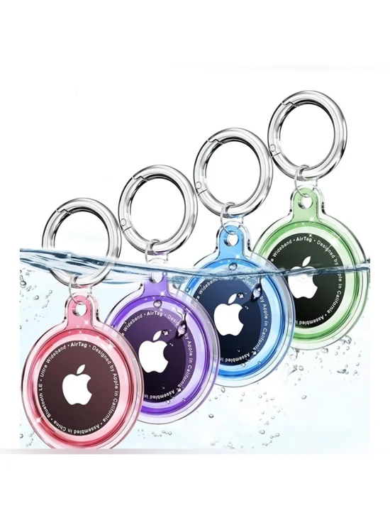 NEW 6 Pack Airtags Holder Air tag Case Waterproof for Apple Keychain