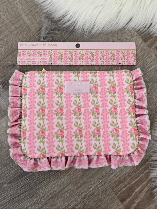 🌸🌺LoveShackFancy x Target - Yoobi Blooming Heirloom Pencil Case with Ruffles