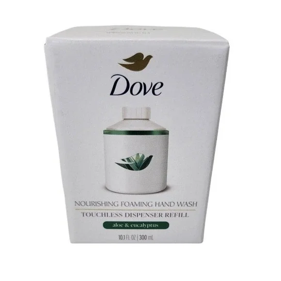 Dove Touchless Dispenser Refill Foaming Hand‎ Wash Aloe & Eucalyptus 10.1 FL