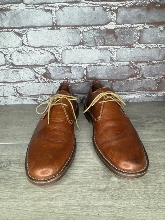 Cole Haan Country Brown Oxblood Leather Oxfords 2 Eye Shoes Men Sz 9.5M US/43EU