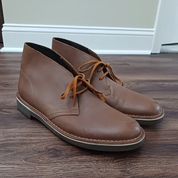 Clarks 15522 Bushacre 2 Men's 13 Brown Leather Chukka Boot