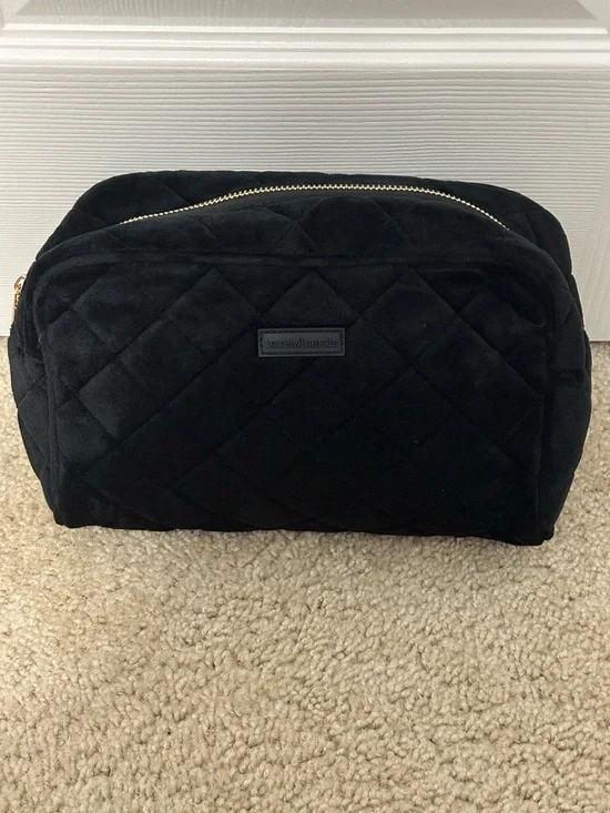BareMinerals Black Velvet Quilted‎ Cosmetic Makeup Travel Bag - New & Unused