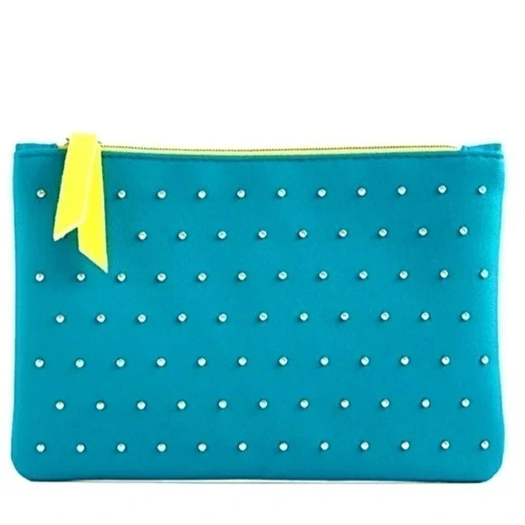 IPSY 100th Glam Bag Turquoise studded Neon…