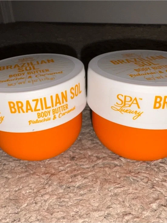 Brazilian Sol Body Butter - Pistachio & Caramel (Orange)