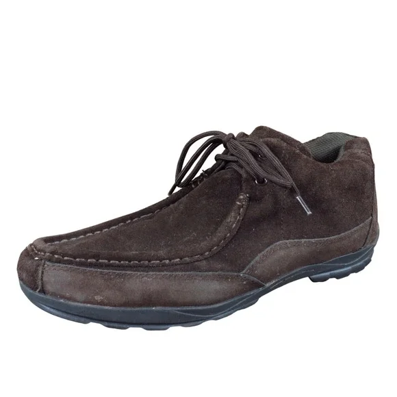 Perry‎ Ellis America Sahara Mens Chukka Shoes 11.5 Casual Brown Suede Lug Sole