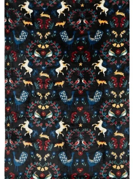 Vera Bradley Fleece Cozy Life Throw Blanket Enchanting Dream Print 72x50