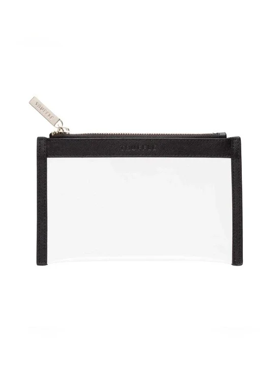 TRUFFLE Mini Clarity Clutch - Black