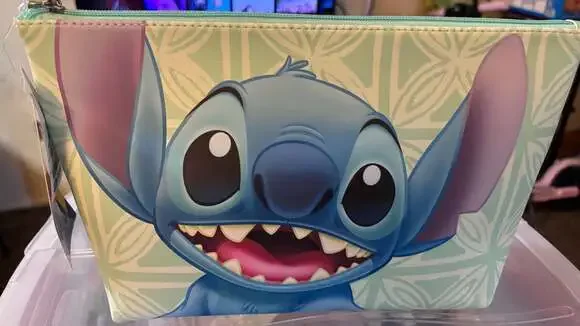 Disney Stitch Ohana Wedge Cosmetic Bag