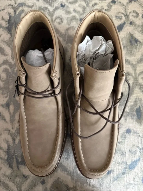 Sonoma Taupe Chukka Boots - Lace-Up Casual
