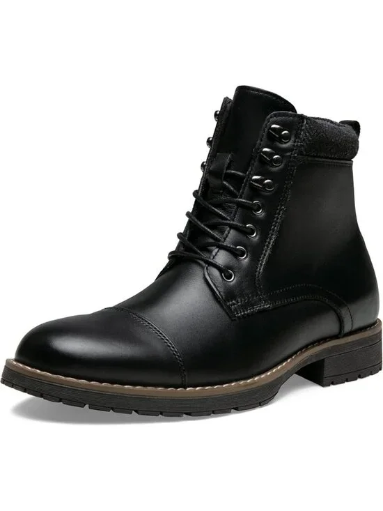 Men's Black Casual Chukka Boots Motorcycle Wear hiking