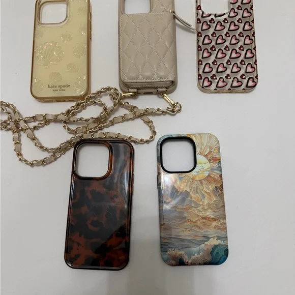 Kate Spade and other Phone Cases for iPhone 14 Pro  lot of 5