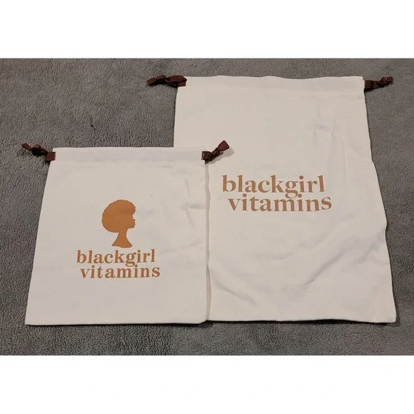 Black Girl Vitamins *Bags Only* Lot Of 2 functional eco-friendly Cotton