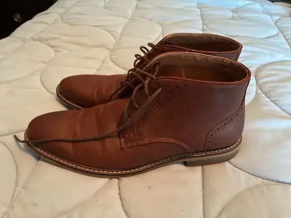 Steve Madden M-Yelton Men's Brogue Detail Chukka Boots Sz 10.5 A653