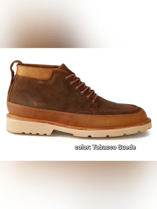 RHODE Tobacco Suede & Tan Leather Chukka Boot