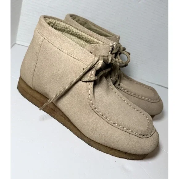Roper Chukka Desert Boots Tan Suede Lace-Up Comfort Casual Men's Sz 7.5