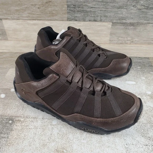 KURU Chicane Mens Hiking Shoes Sz 8 W Hiking Brown Mesh‎ Lace Up Sneakers