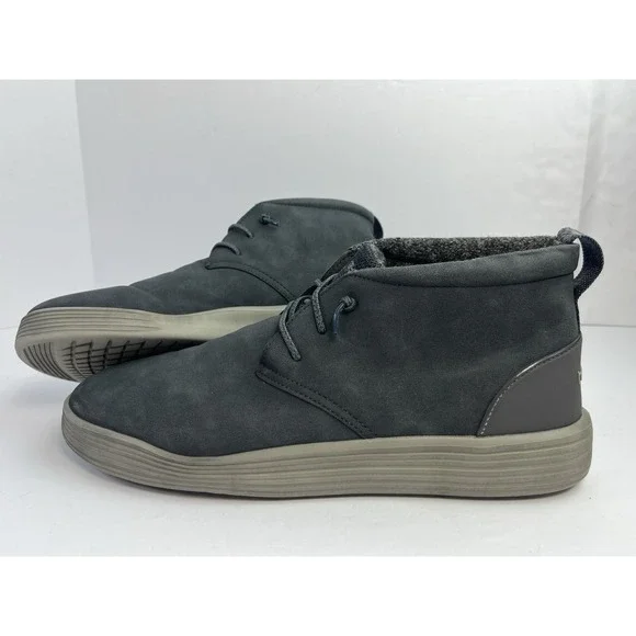 Hey Dude Jo Chukka Boots Men's Size 14 Shoes Navy Dark Gray
