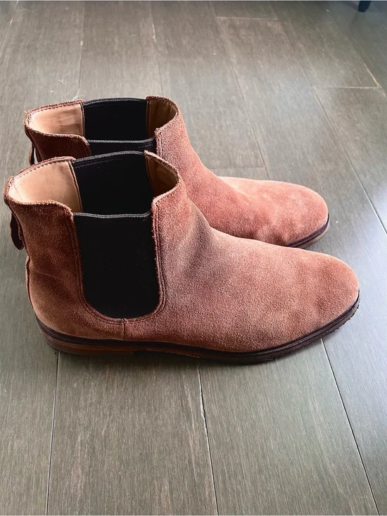 Clarks Men's Clarkdale Gobi Chelsea Boot, Dark Tan Suede, 11.5 M US